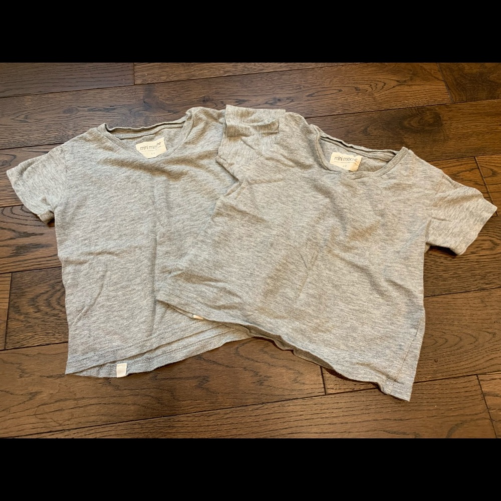 Mini Mioche made in Canada v-neck short sleeve tees